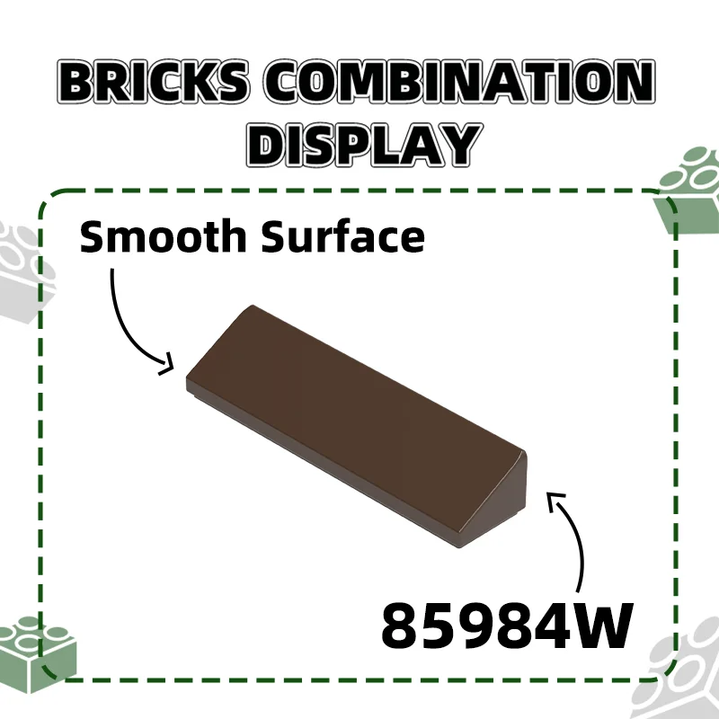 Wange 138 шт./лот 85984w 1x4 наклонные строительные блоки MOC аксессуары для наклонной панели, совместимые с кирпичом, детские игрушки, подарочный самолет