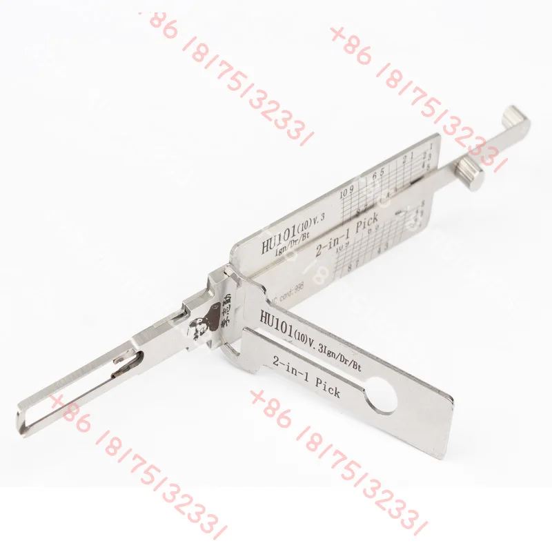 

LISHI HU101 10 Cut для Ford для Land Rover 2 в 1 HU 101 Ign Dr Bt Автомобильный замок с открытой дверью и декодер Замок Smith Инструменты для автомобильных дверей