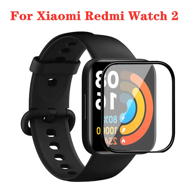 3D 2PCS PMMA Film For Xiaomi Redmi Wath 2 Lite Screen Protector Film For Mi Watch Lite Redmi Watch 2 Protective Film (Not Glass)