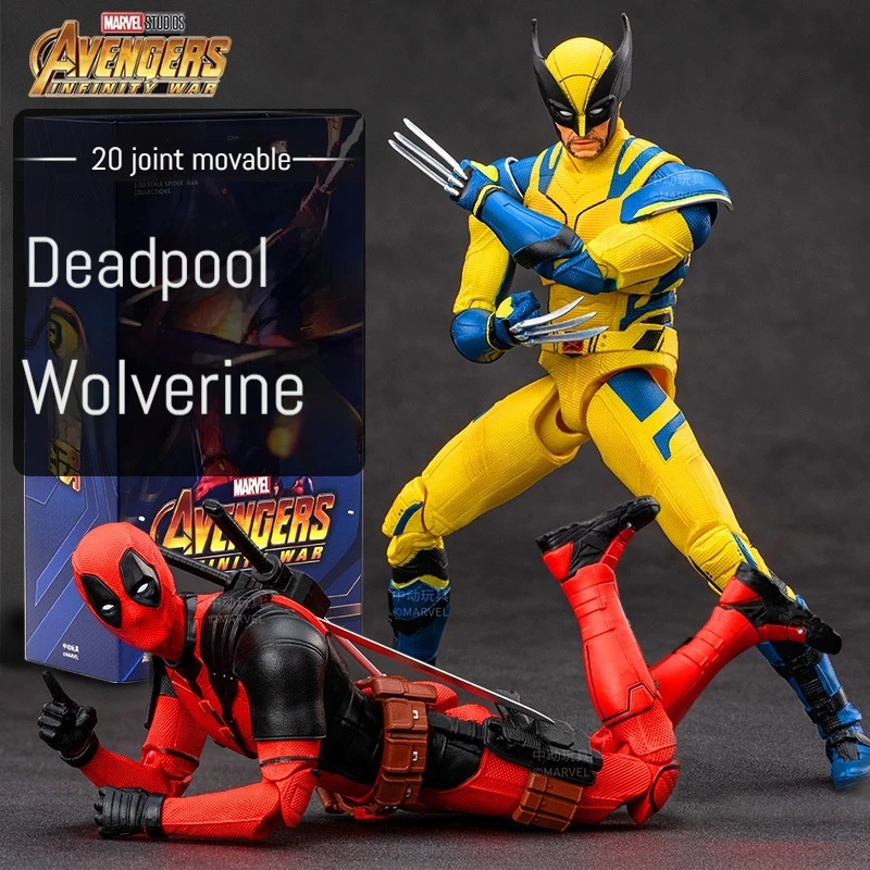 

Оригинальная экшн-кукла Marvel Legend Дэдпул Росомаха модель ручной работы мобильный модель Дэдпула серии 3 Подарок детская игрушка