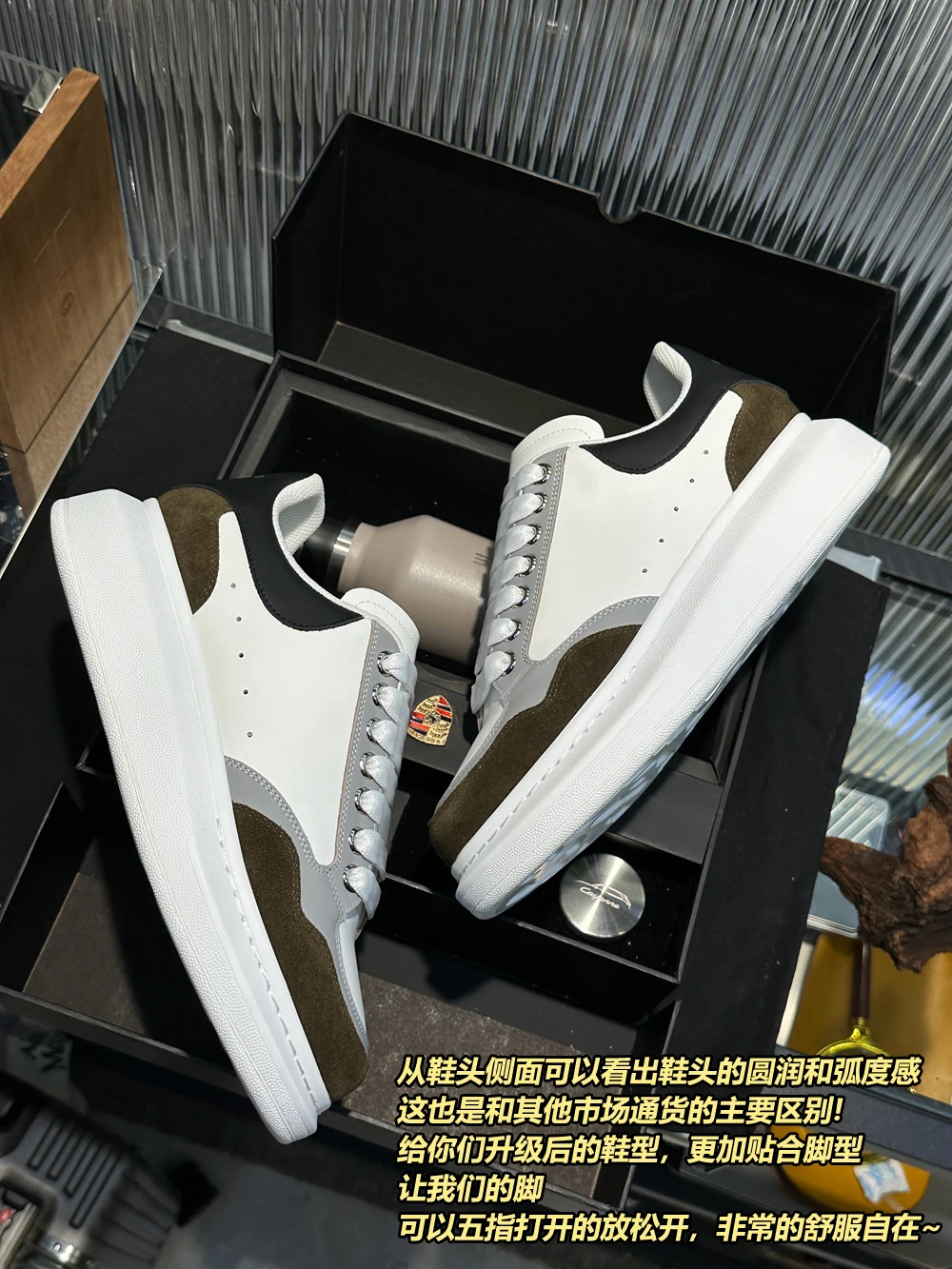 

Handcrafted Leather Casual Shoes Cowhide Leather Man White Platform Loafer Shoes Thick -soled Daily Walking Shoe Outdoor Sneaker