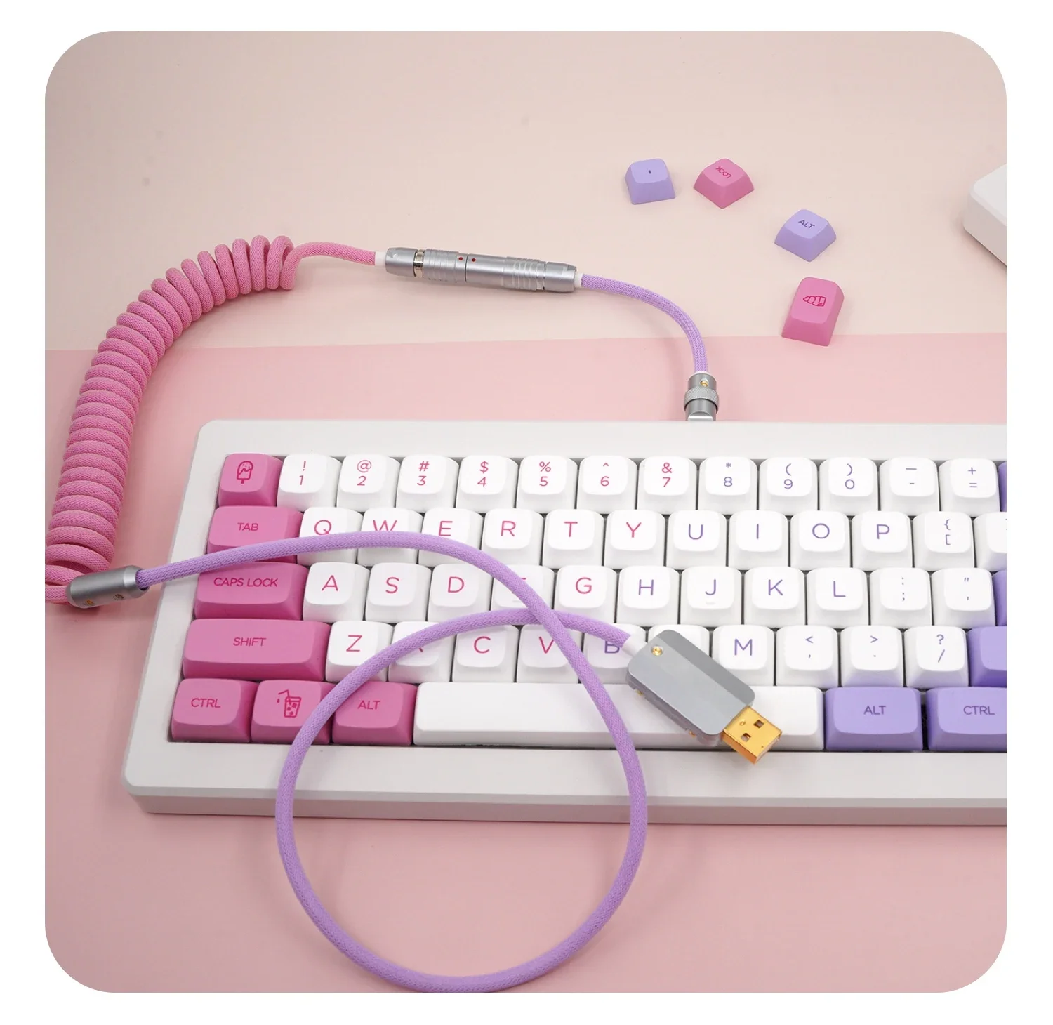 GeekCable Manual Personalizado Teclado Mecânico Leopold Theme Key Cap linha de dados nana