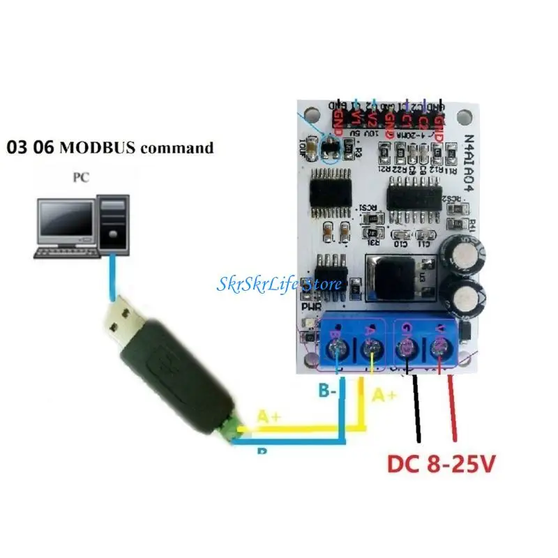 

E65e modbus rtu тока напряжения модуль надежного и точного измерения