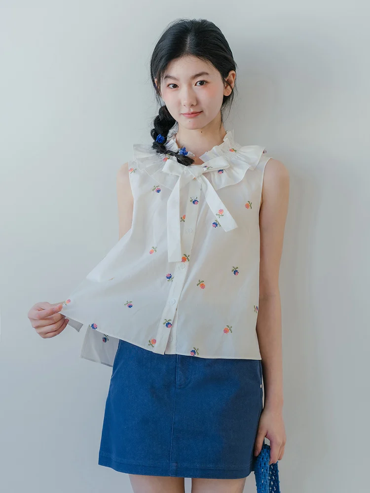 

Джинсовая юбка А-силуэта Deep Blue Bluwhite с высокой талией, из смесового хлопка, с цветочным принтом, летняя, женская, модная