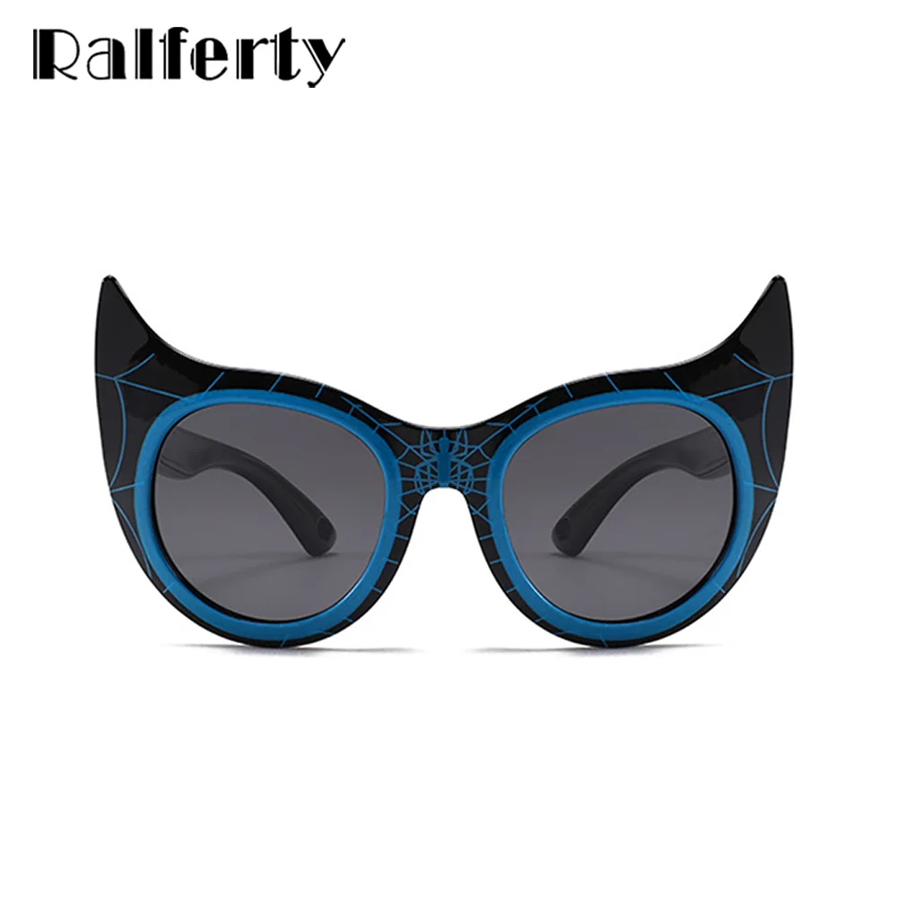 Ralferty Kids Spider Sunglasses Boy Girl Cat Eye Polarized Flexible Sun Glasses UV400 Anti UVA UVB Sunshades Outdoor Goggles