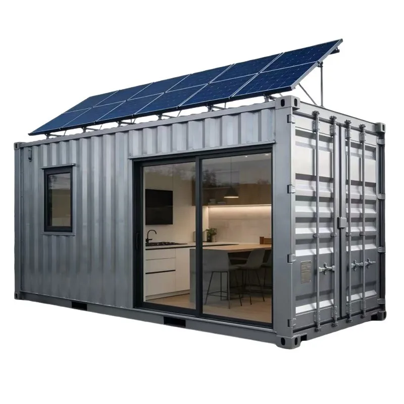 New Photovoltaic Container House Solar Power Modular Mobile Customizable Outdoor Camp Office Building Quick Installation Durable