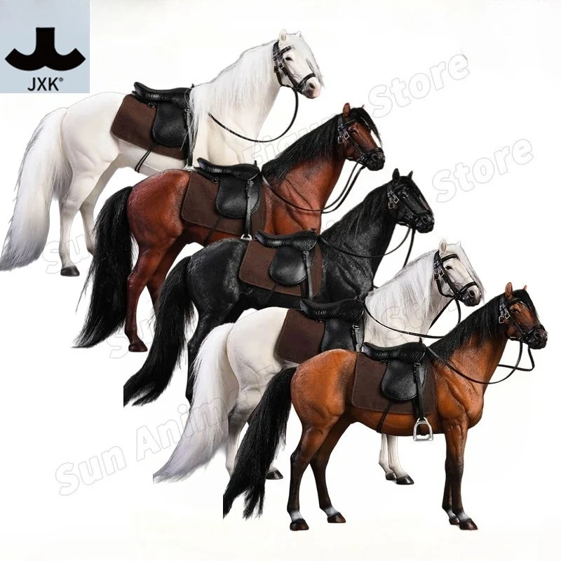 

В наличии: Модель животного JXK — голландская теплокровная лошадь из симуляционной смолы, масштаб 1/12, 6 дюймов, для декора рабочего стола