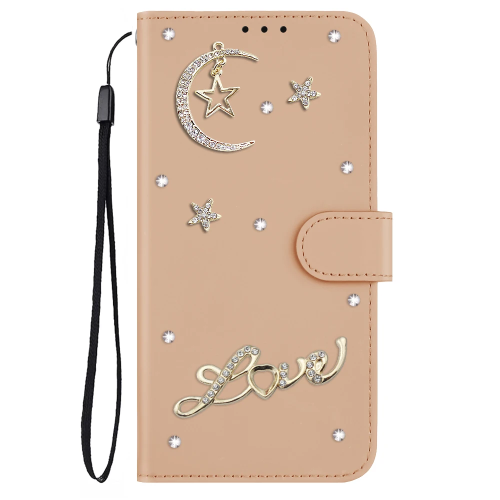 

Handmade Leather Wallet Case For Samsung Galaxy A53 A51 A33 A52 A32 A22 A12 A30 S20 S21 S22 S23 S24 S25 ultra note 20 Star Moon