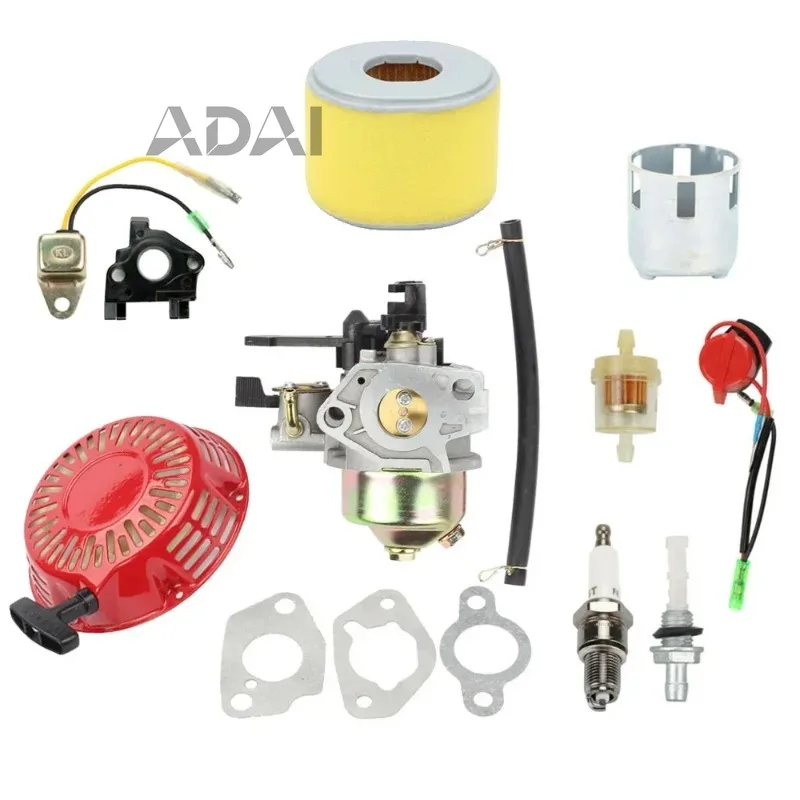 

Durable and sturdy, made of safe materials，Carburetor Kit For Honda GX240 GX270 Recoil Starter Ignition Coil Air Filter
