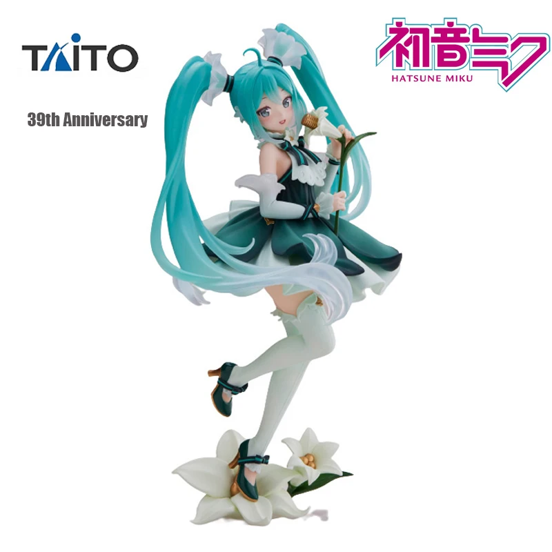 

Original TAITO VOCALOID Hatsune Miku Figure 35336 Miku 39Th Anniversary 18Cm Anime Action Figurine Model Toys for Girl Gift