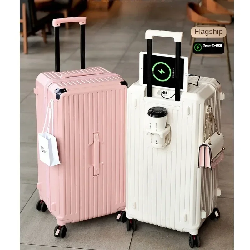 Bagaglio universale valigia Trolley Super leggera e di grande capacità 26 valigia da viaggio con Password freno resistente e durevole da 28 pollici