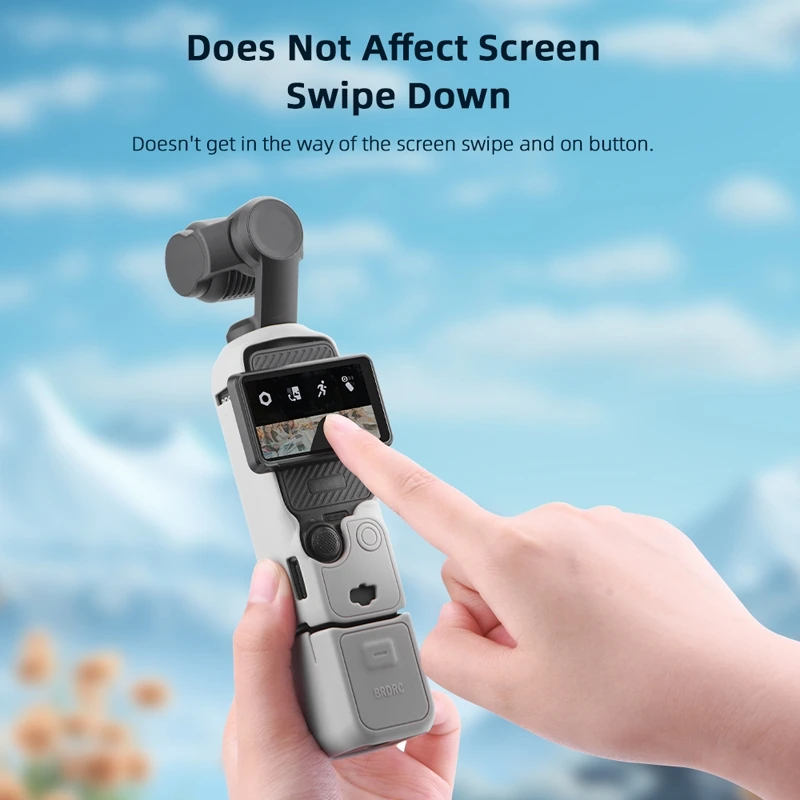 Penutup silikon untuk DJI Osmo Pocket 3, casing pelindung lensa lunak gagang kamera Gimbal antigores untuk DJI Osmo Pocket 3 Aksesori