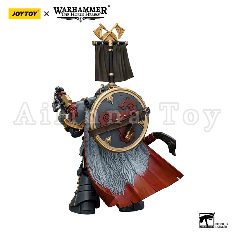 JOYTOY 1/18 Action Figure The Horus Heresy Space Wolves Legion Praetor with Power Axe and Combat Shield Anime Toy