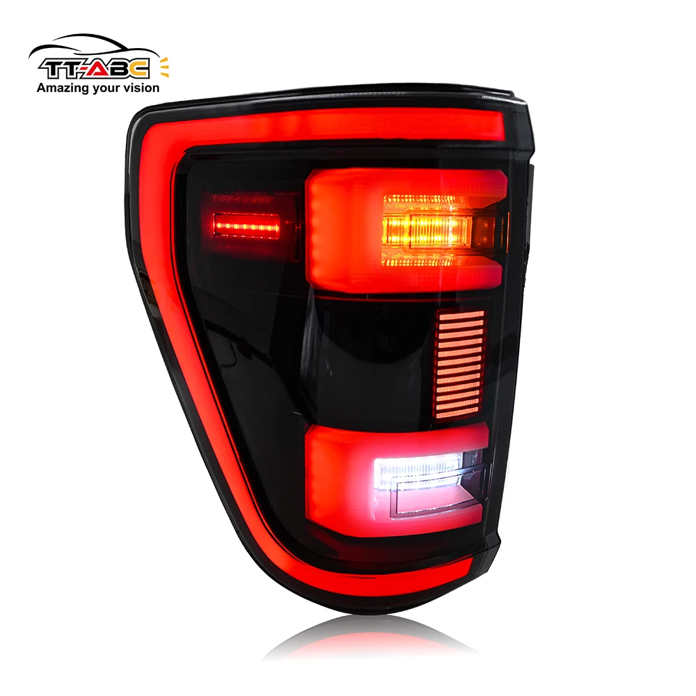 F150-B600-A Luz trasera duradera para Ford F150 2021-2023 sin radar Fácil instalación y lámpara trasera de brillo duradero