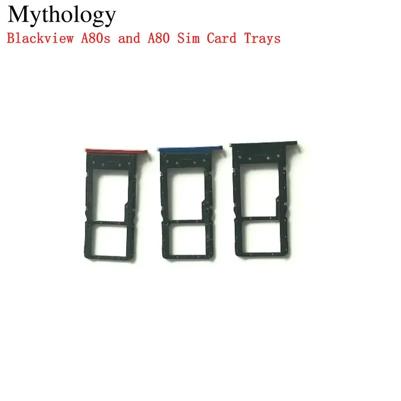 Original Sim Card Slot for Blackview A80 and A80s, Card Holder, Mobile Phone, 6.21\