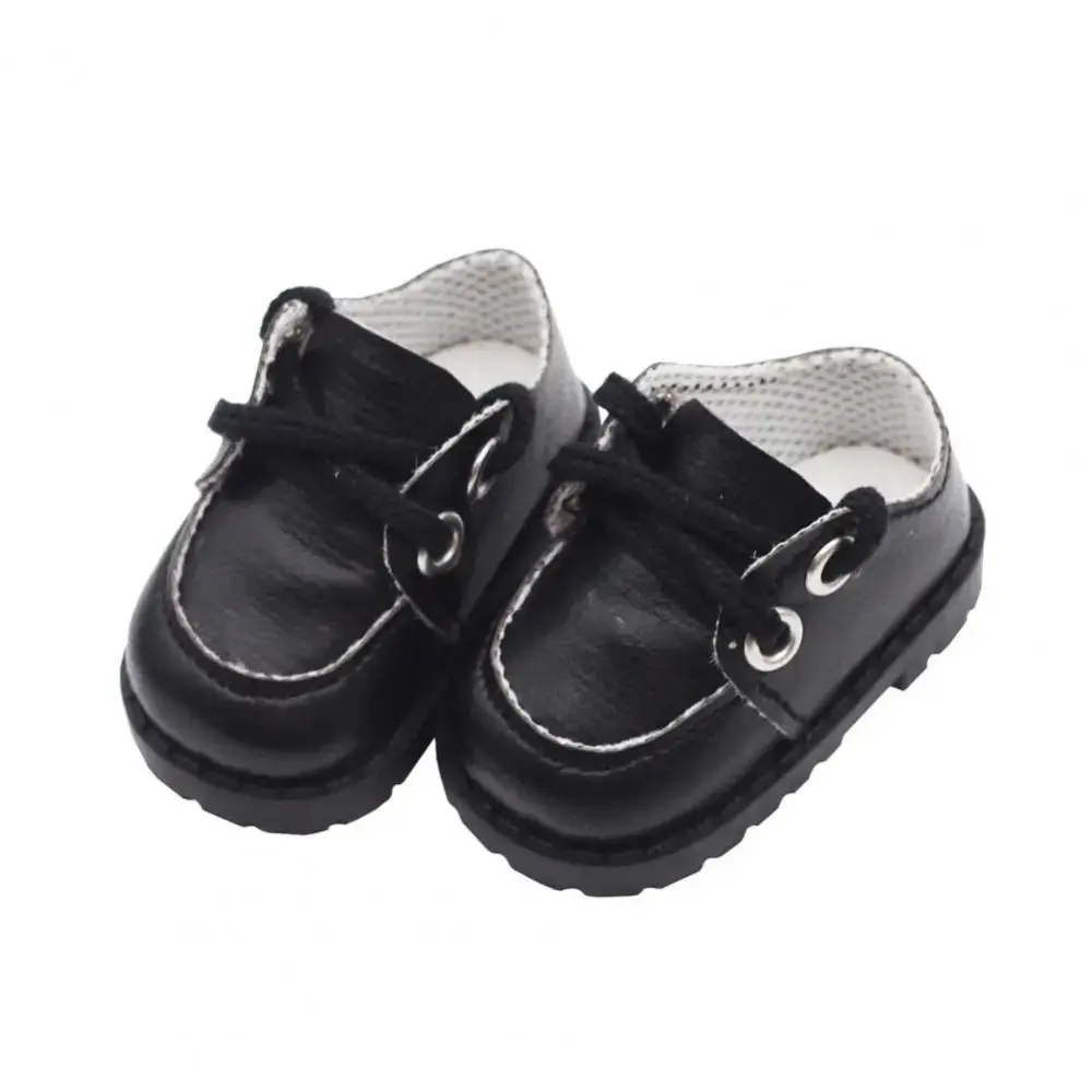 

Doll Accessories PU Leather Doll PU Leather Shoes Lightweight Shoes Doll Miniature Shoes Cute 1 Pair Dress Up Shoes Clay Dolls