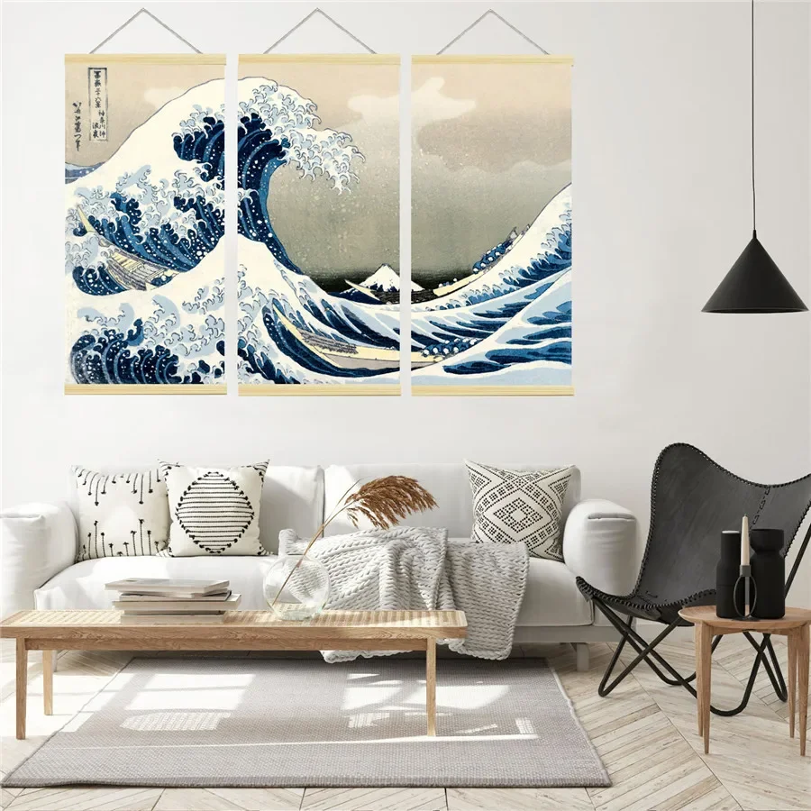 Almond Blossom Modern Framed Floral Scroll Hanging Canvas Prints By Van Gogh Famous Oil Paintings Reproduction Flowers Pictures