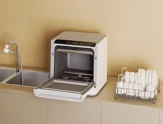 Automatic 1200W Tablet Full-automatic Dishwasher Machine for Home 4Sets Mini Dishwasher Portable Dishwasher Dish Washer