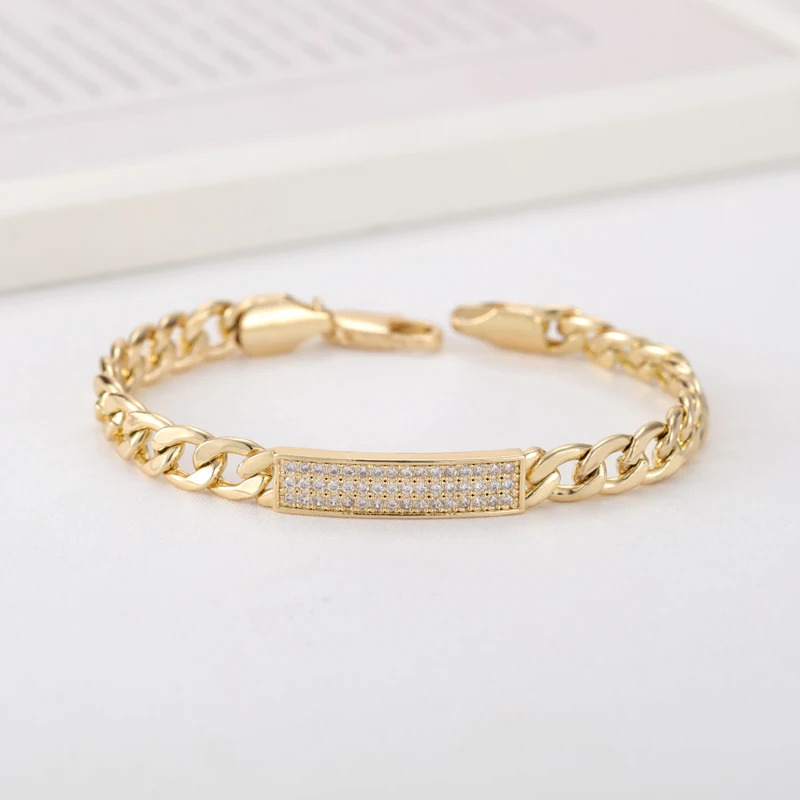 Sally’s Paradise New Bracelets Set The Best Gift For Family Luxury Design Father Mother Baby 3 Size Copper CZ JL3016