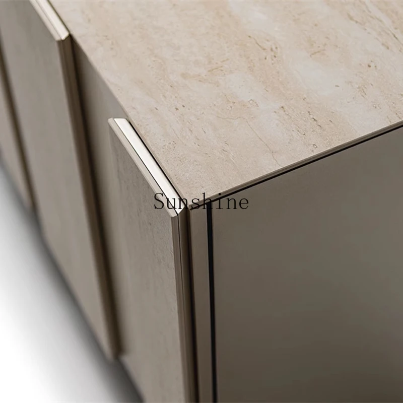 Italian minimalist TV cabinet model room living room bedroom storage cabinet