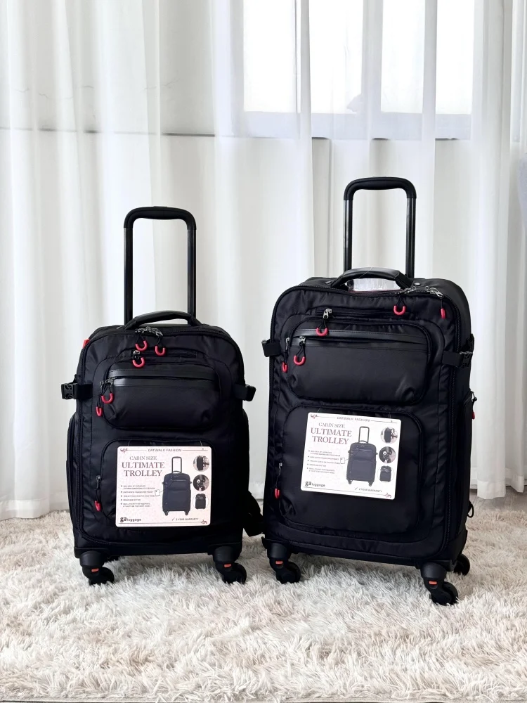 

Ultra-Light Multi-Functional Ox Cloth Lage Double oulder Boarding Rollator Detachable Wheel Universal Pull Suitcase