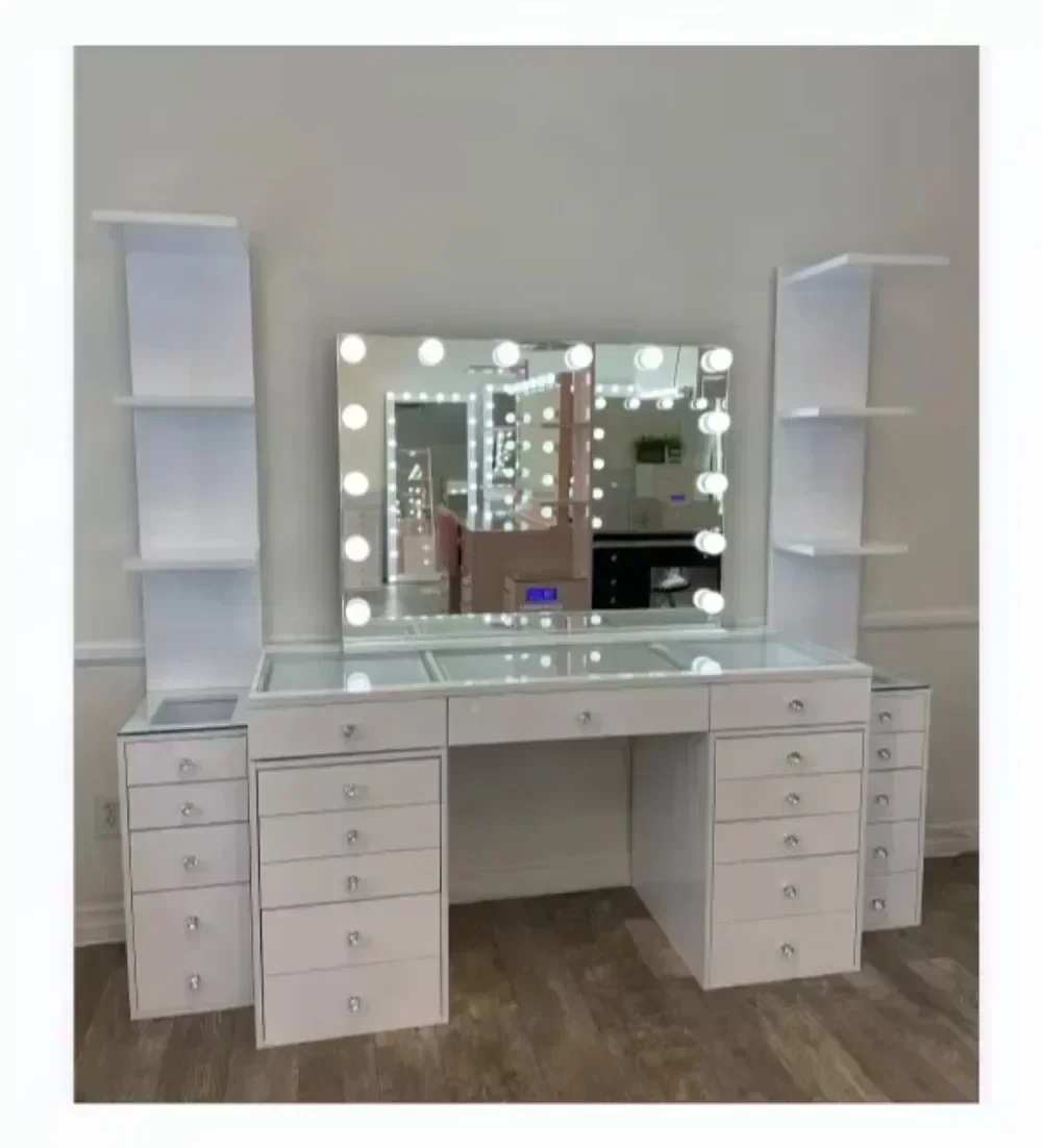 

Dressers, with Mirror and Drawer, Modern Makeup Vanity Dressing Table, Economic Makeup Dressers, Bedroom Furniture