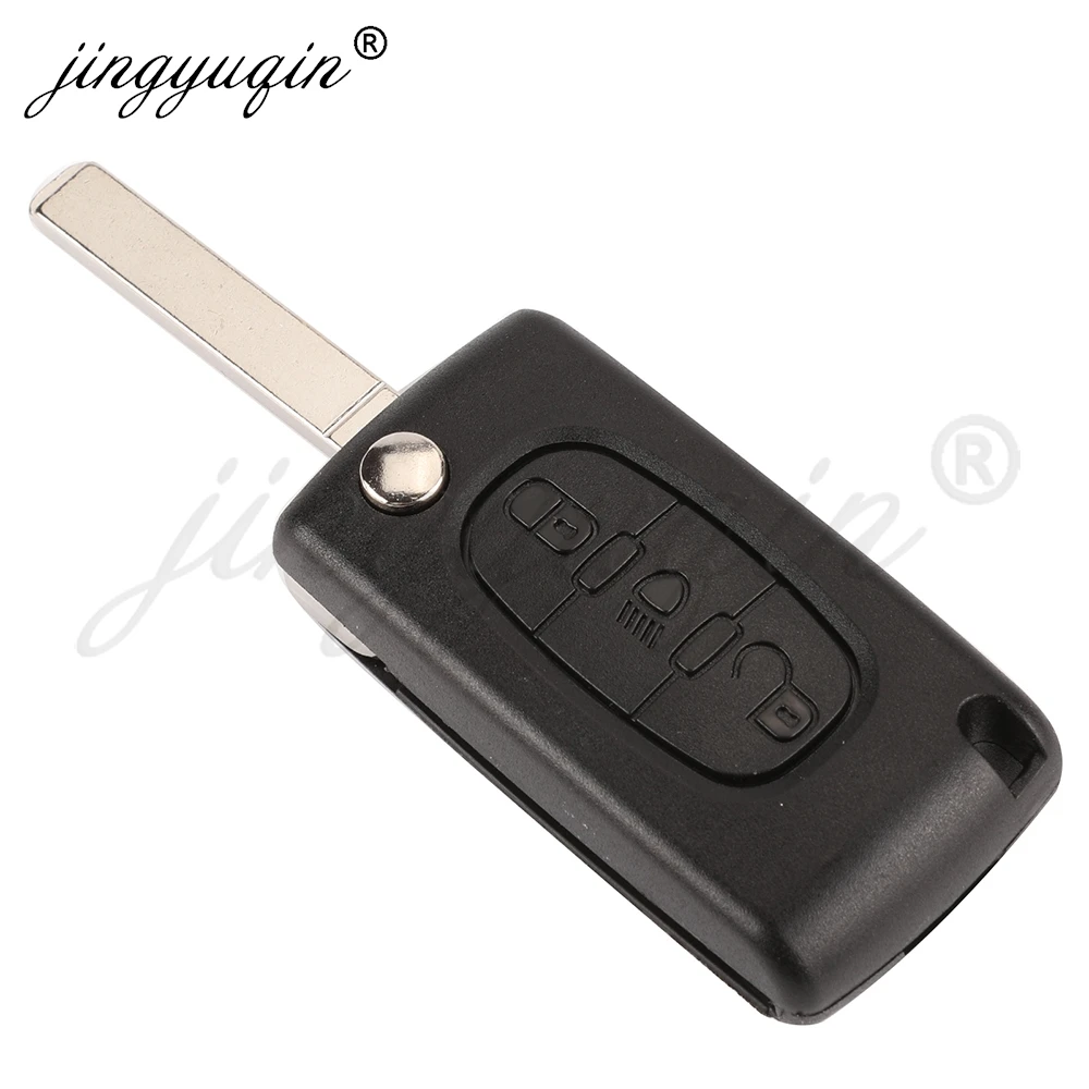 Klappbarer Fernbedienungs-Autoschlüssel 433MHz ID46 für Citroen C1 C2 C3 C4 C5 Berlingo Picasso Peugeot 207 307 308 408 RCZ Fiat CE0536 CE0523 2/3BT – Detail 8