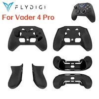 Silicone Soft Shell For Flydigi Vader 4 Pro Buttons Black Non-slip Protective Sheath (NOT CONTROLLER)
