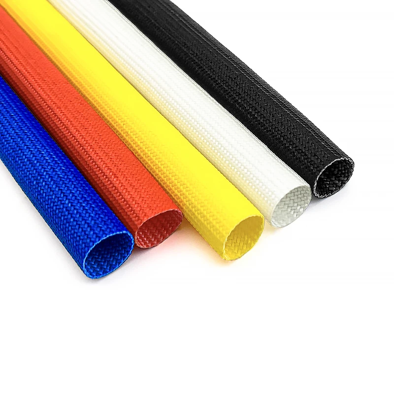 Glasfaserrohr 1–14 mm, mit Silikonharz beschichtet, isoliert, weiche chemische Glasfaser, geflochtene Hülse, Hochtemperaturrohr, Drahtwickel – Detail 5