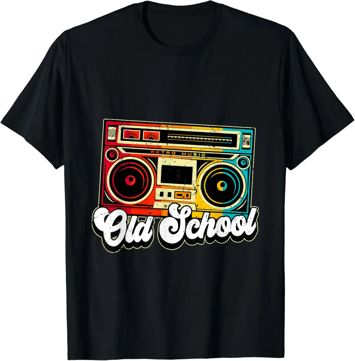 

Old School Retro Boombox Hip Hop Music T-Shirt