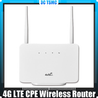 4G Wireless Router 300Mbps 4G LTE CPE Router Modem External Antenna with Sim Card Slot EU Plug Internet Connection