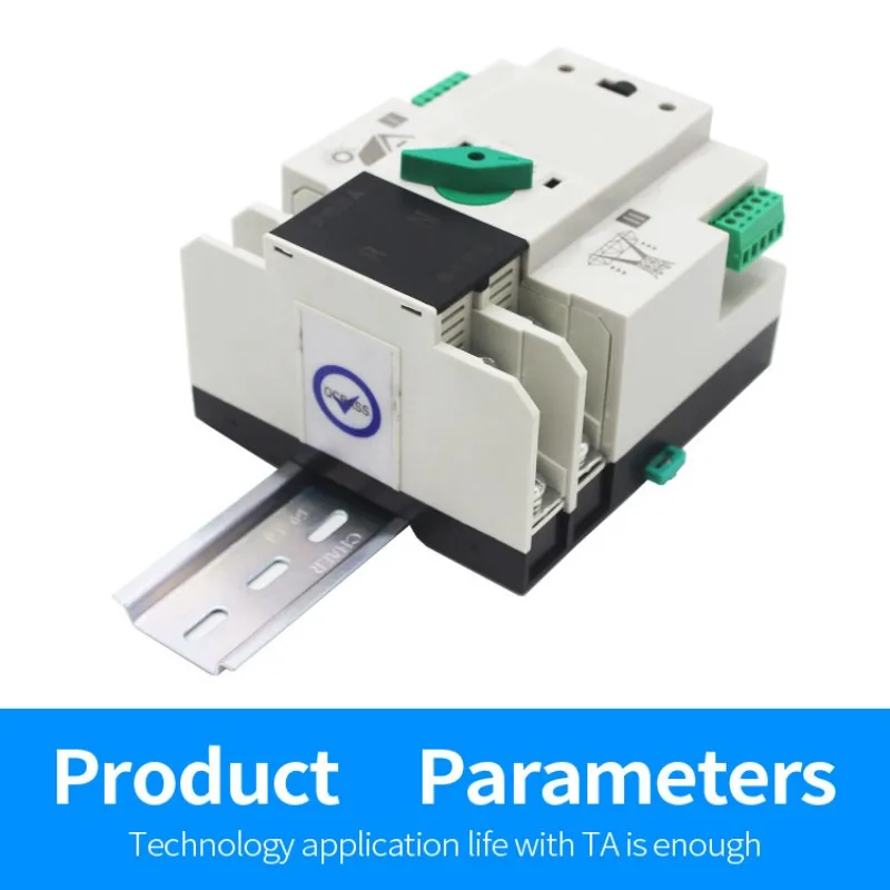 Imagem -04 - Din Rail Ats para pv e Inversor Dual Power Interruptores de Transferência Automática Ininterrupta 32a 63a 100a Din Rail 2p 230v