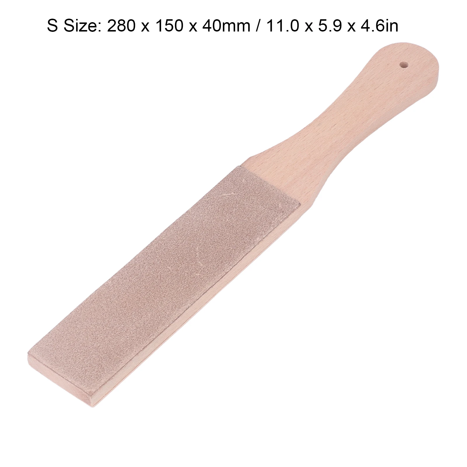 Double Sided Leather Strop Quick Sharpening Beech Wood Leather Sharpening Strop Portable DIY Leather Honing Strop For Leather