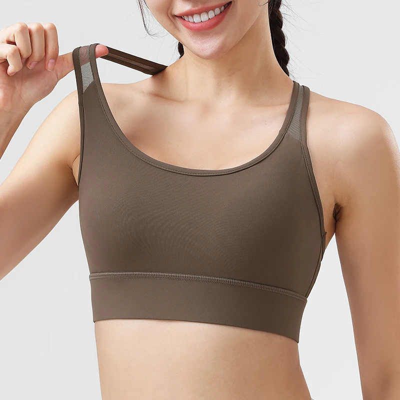 

New Sports Bras For Women Gym Fitness Yoga Bra High Support Adjustable Top Push Up Underwear Workout Running Jogging Crop Top