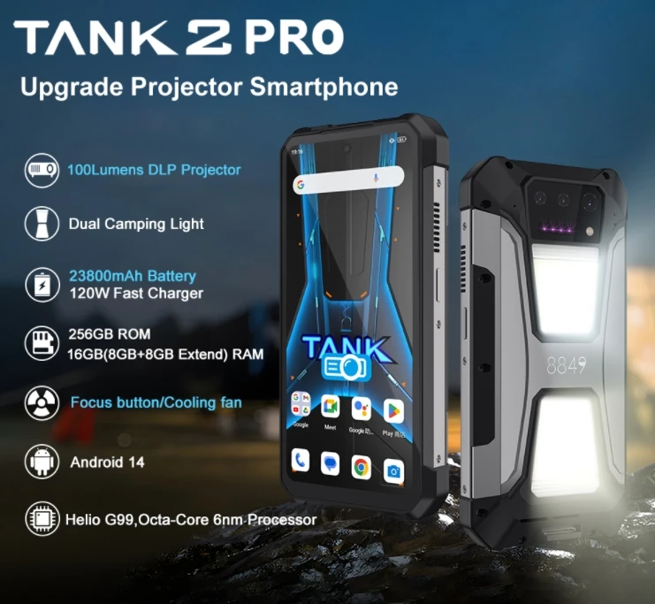 8849 TANK 2 PRO, CPU MT6789  6.81 inches, 5G global frequency band projection with clearer heat dissipation function Smartphone