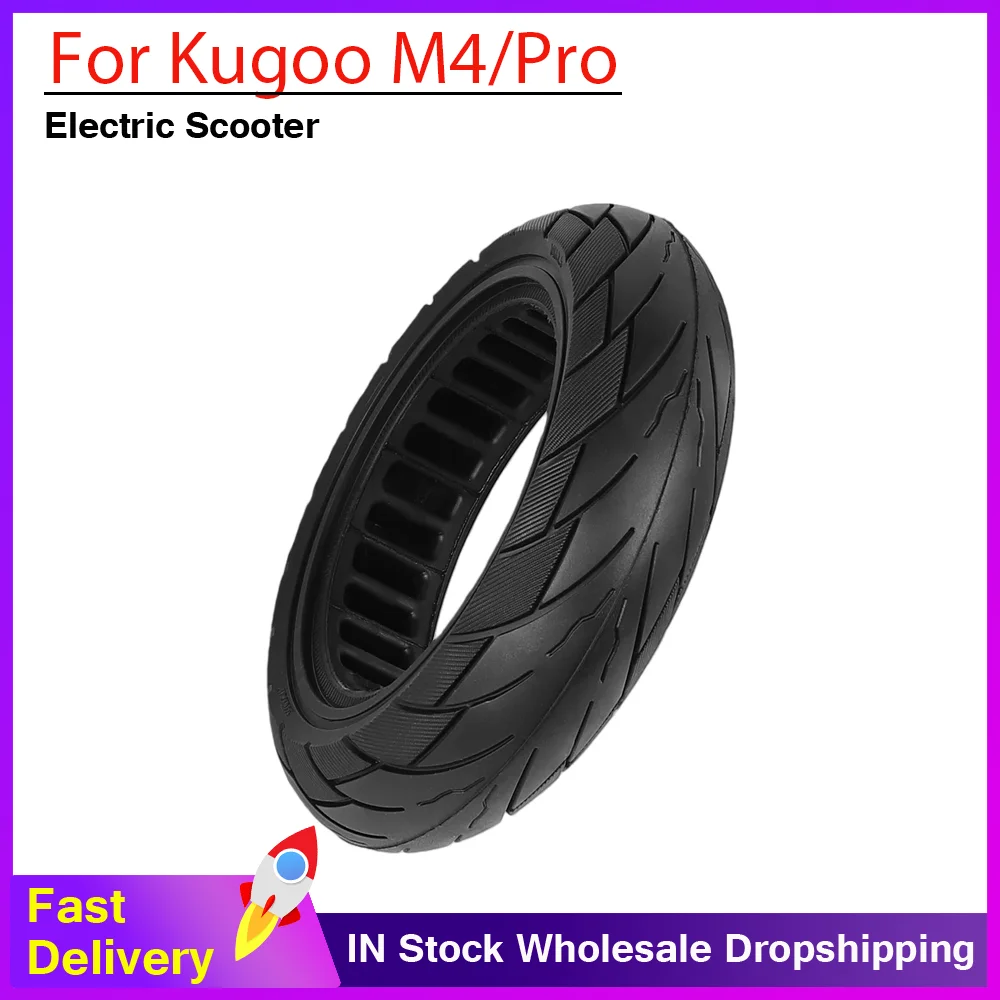 

10x2.5 Off-Road Solid Tires Tubeless Tyre for Kugoo M4 M4 Pro Electric Scooter Non-pneumatic Solid Wheel Tires