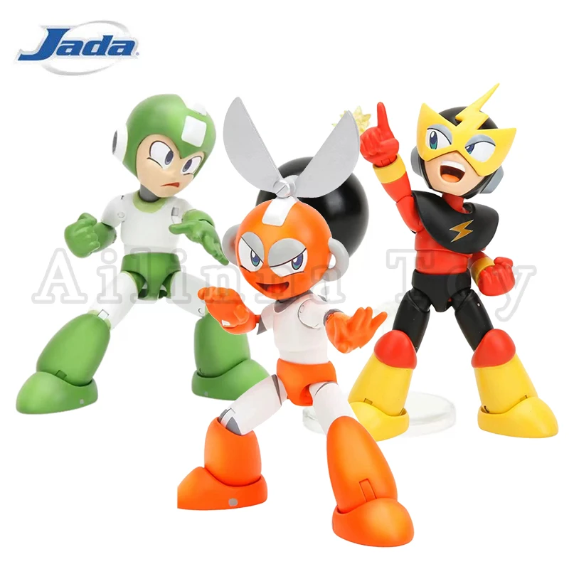 

Jada Toys 1/12 4inch Action Figure Mega Man Hyper Bomb Mega Man Elec Man Cut Man Anime Model