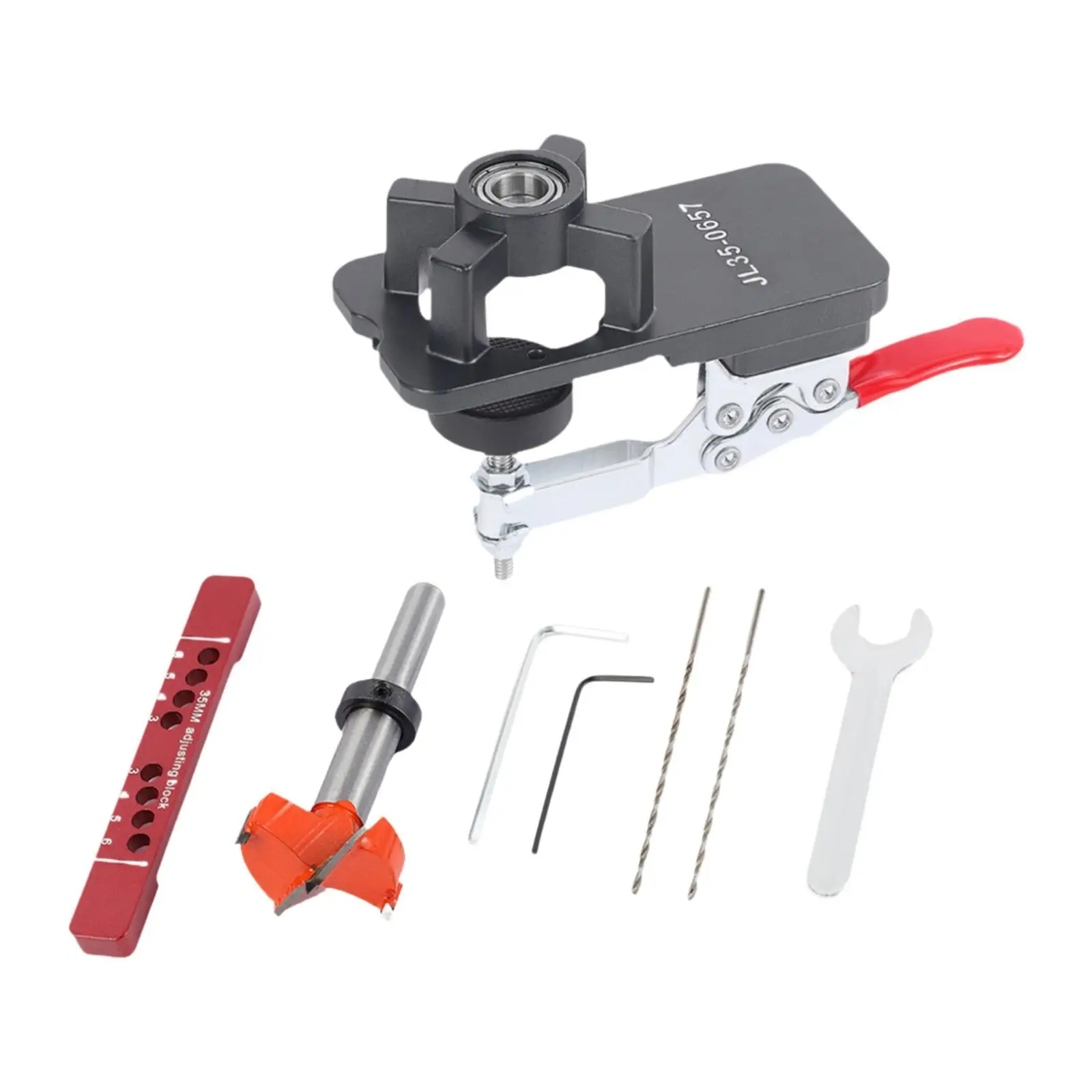 

35mm Hinge Jig Hole Drill Guide Location Tool Punch Installation Auxiliary Tool Woodworking Hinge Hole Opener for Kitchen