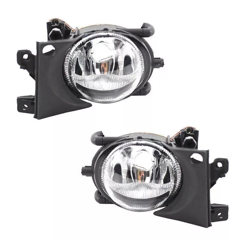 1Pair Front Bumper Fog Lights Replacement Clear Fog Lamps For BMW E39 525I 530I 540I 2001-2004 63176900221 63176900222