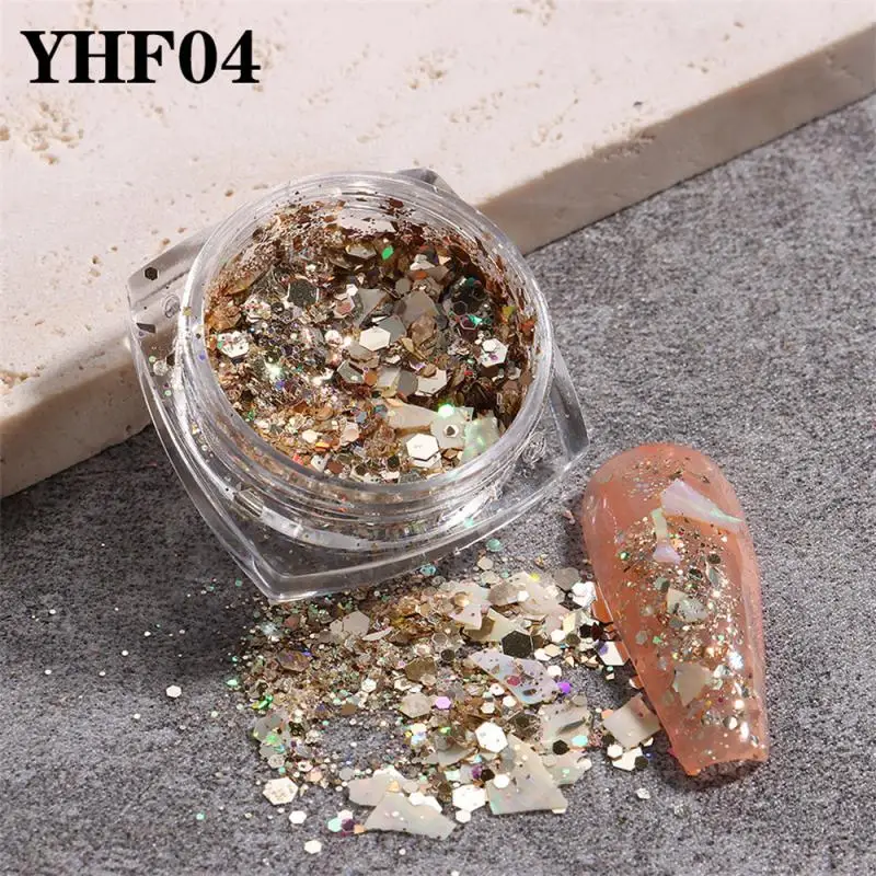 10/20/30PCS Exploding Sparkles Lasting Practical Multifunction Must Have High Quality Popular Unique Nail Decoration Nail Art