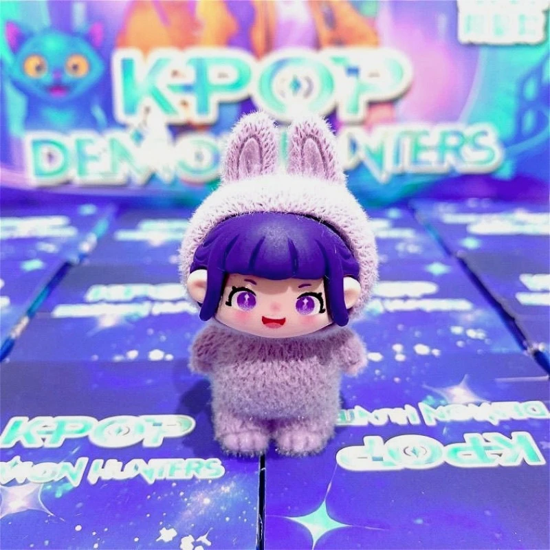 8pcs KPop Demon Hunters Anime Tiger Rumi Mira Zoey Blind Box Toy Action Figure Soft Model Collection Kids Christmas Gift