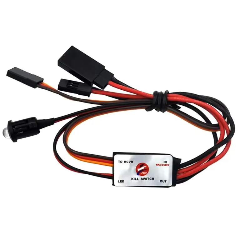 4pcs DC5-25.2V CDI Remote Flameout Switch RC Engine Flameout Kill Switch For RC DLE Engine Aircraft Engine Shutdown Switch