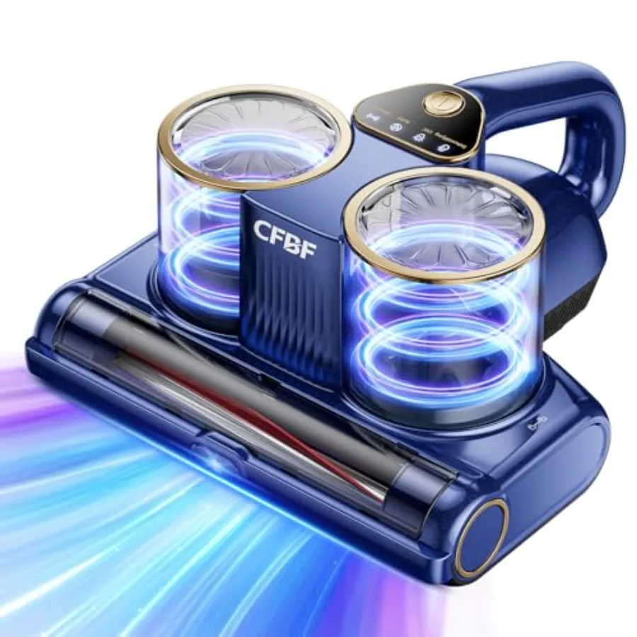 

Mattress Vacuum Cleaner Bed Vacuum Cleaner with 16Kpa Suction 253.7nm UV-C Light Ultrasonic and High Heating 500W Powerful Doub