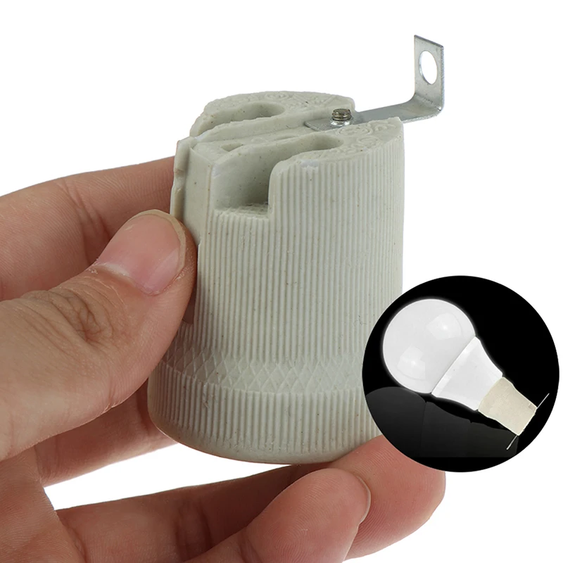 

E27 Ceramic Screw Base High Temperature Resist Socket Light Bulb Holder Adapter