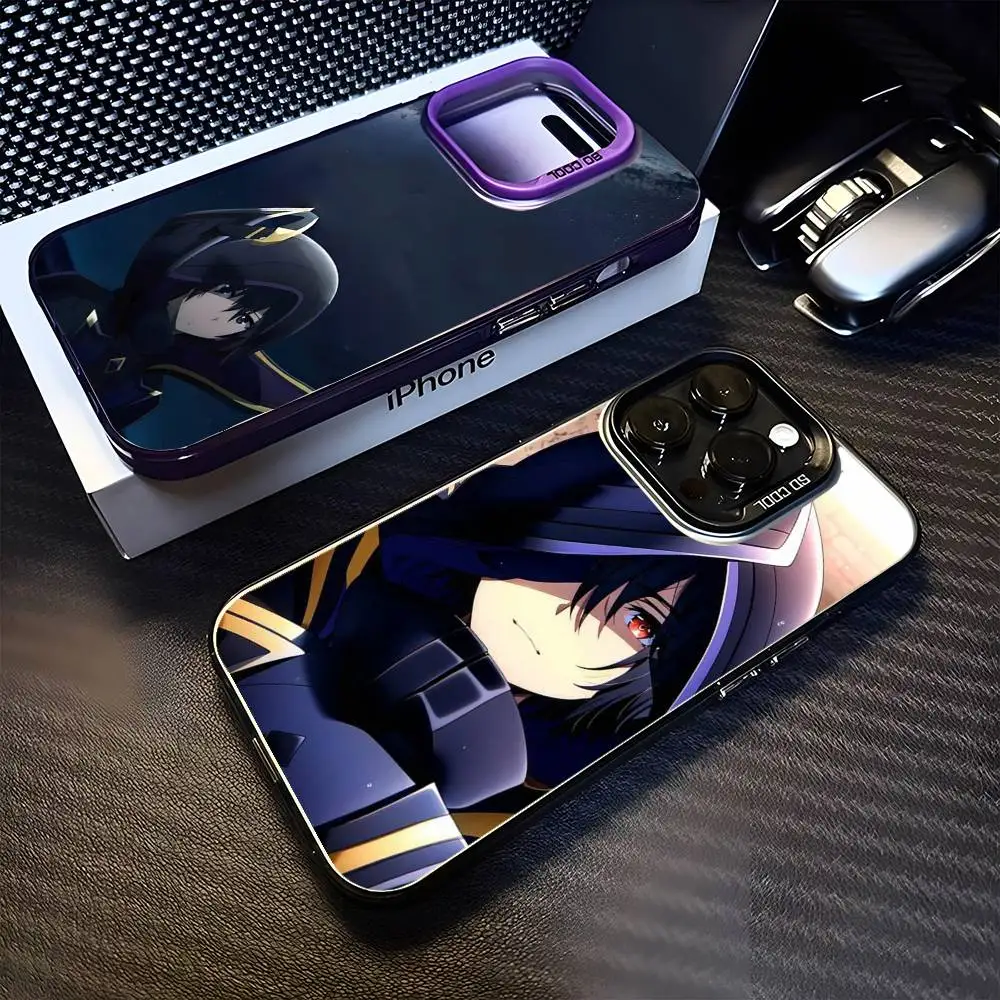 

The Eminence In Shadow Anime Phone Case For iPhone 16,15,14,13,12,11,Mini,Pro,MAX Purple Matte Shockproof Cover