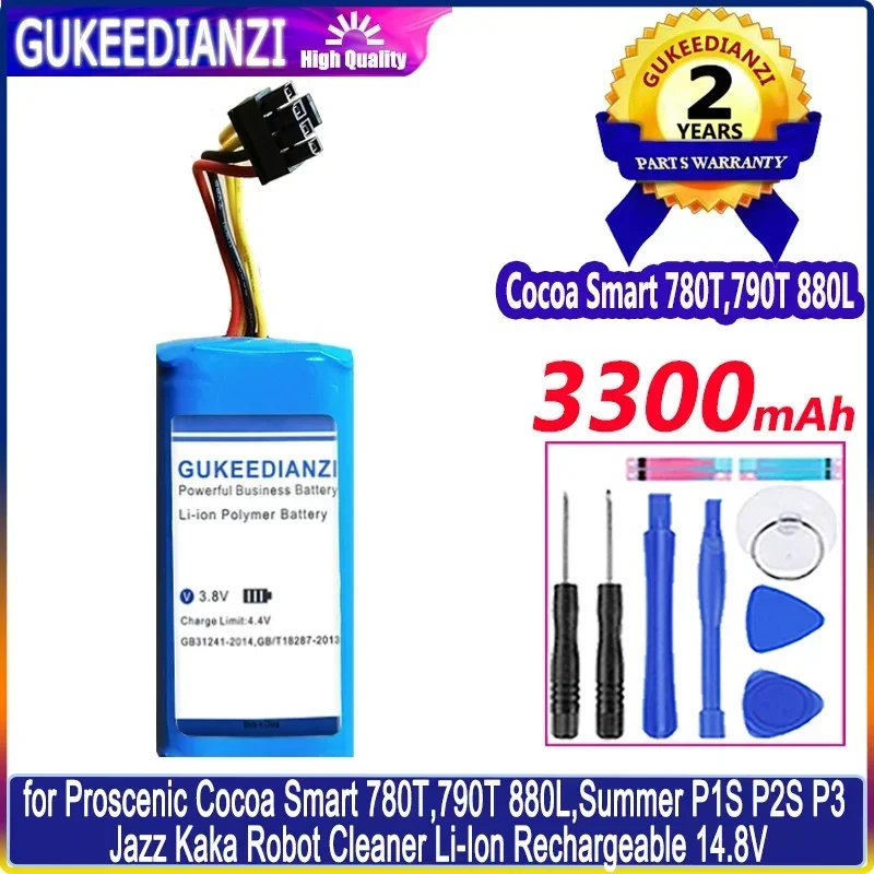 

Robot Cleaner Battery 3300mAh For Proscenic Cocoa Smart 780T,790T 880L,Summer P1S P2S P3 Jazz Kaka Robot Cleaner