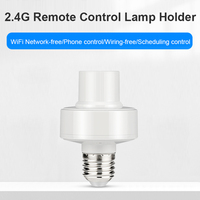 WiFi Smart Bulb Adapter LED Lamp Holdere WeLink Bluetooth-compatible Light Socket E27 Smart Bulb Holder for iOS Android