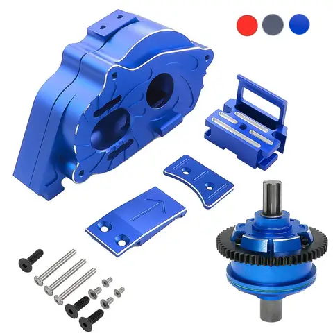 Metal Center Gearbox and Differential Set 57T for Arrma 1/10 Kraton Outcast 4S V2 BLX 1/8 Mojave 4S BLX Upgrade Parts Accessorie