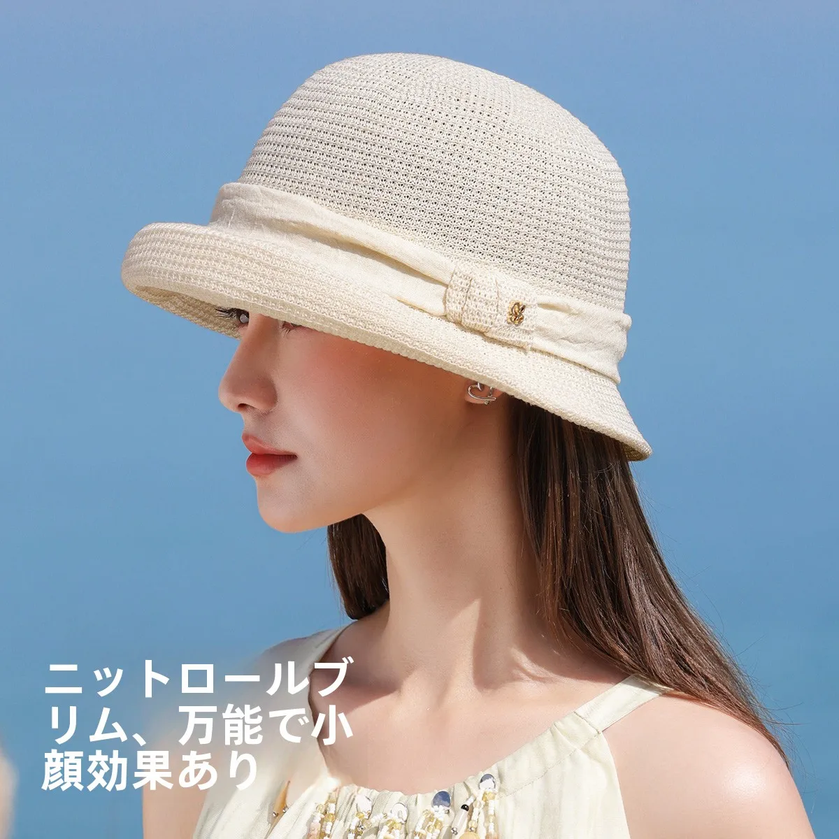 cloud-sensation-lightweight-spring-summer-new-style-breathable-versatile-sunshade-bucket-hat-lattice-knitted-sun-protection-f