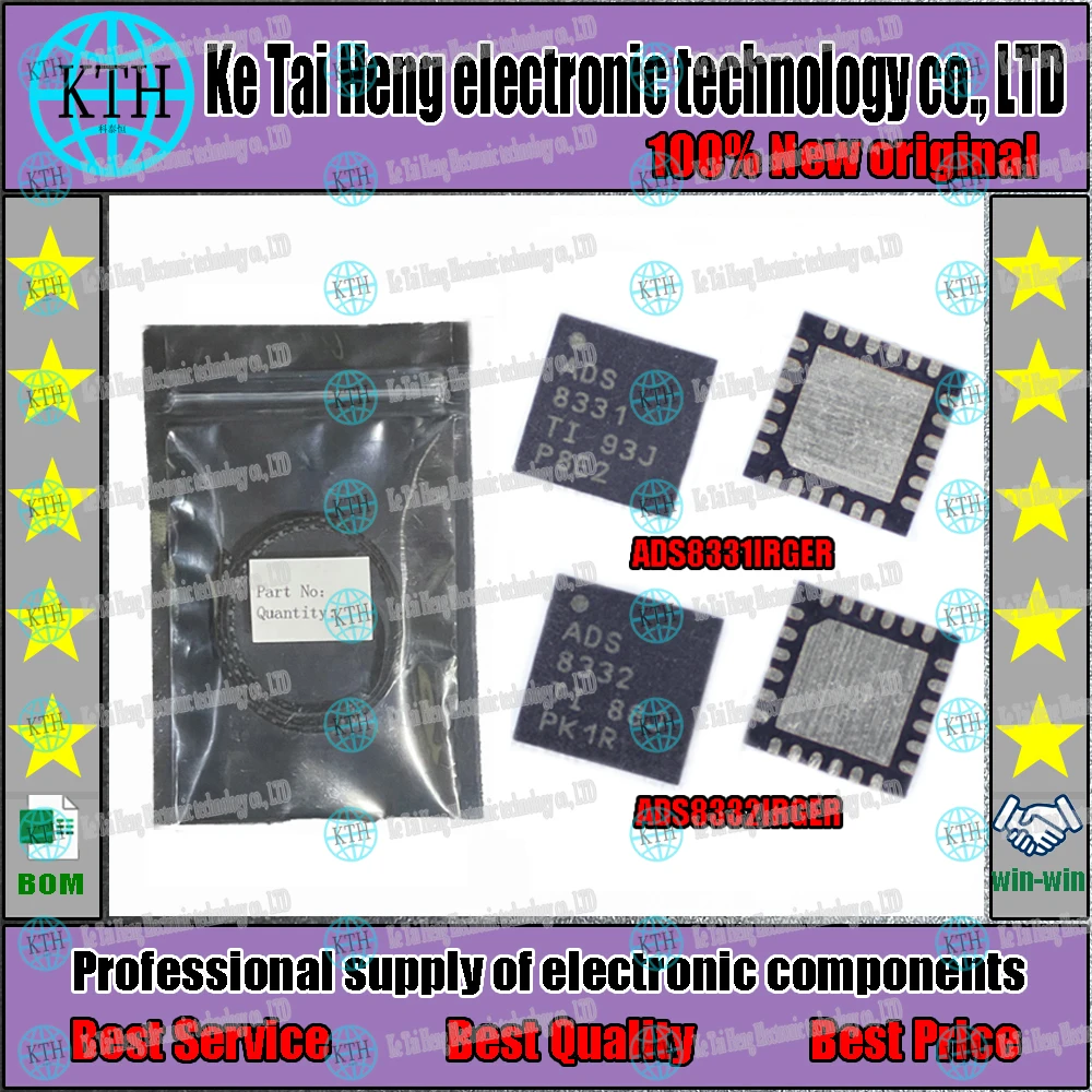 5ชิ้น/ล็อต ADS8331IRGER ADS8332IRGER ADS8331 ADS8332 QFN24ใหม่8331 8332